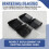 Electric Clipper Accessories,4Pcs Cut Clipper Limit Comb Guide Attachment Size Barber Replacement(3mm,6mm,9mm,12mm) 6