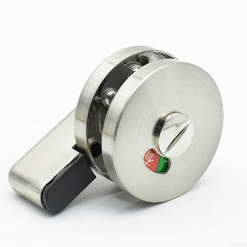 Privacy Indicator Door Lock With Clear Red Green Status, Rust Resistant Zinc Alloy Bathroom Stall Latch 9330225291602