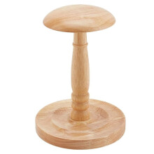 Wooden Hat Stand, Dome-Shaped Cap Display, Rustic Hat Storage for Showcase, Store, Retail Vendors