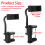 Universal Nonslip Phone Mount Clamp Adjustable Guitar Phone 3