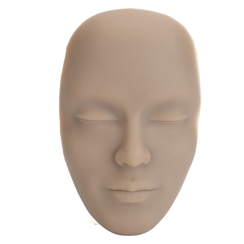 3D Silicone Practice Face,7pcs,DarkSkin17x10.5x3cm