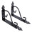 2pcs Heavy Duty Iron Wall Shelf Brackets for Kitchen Office Rustic Style Storage Rack 1