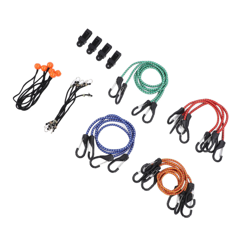28 Pcs Bungee Cord Set - 48/36/24/16/10/9 In Color 4621296624396