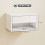 Homcom Mesitas de Noche Blanco 37 x 32 x 21 cm 3