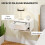 Homcom Mesitas de Noche Blanco 37 x 32 x 21 cm 6