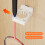 Wall Mounted Racket Rack Vertical Display Holder Plastic-grey 3