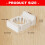Wall Mounted Racket Rack Plastic Hanging Hook Badminton-White 4
