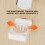 Wall Mounted Racket Rack Plastic Hanging Hook Badminton-White 7