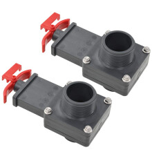 2 Pack 1.5 Inch Above Ground Pool Gate Valve with Precise Flow Control and Durable Design