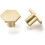 Gold Cabinet Knobs and Drawer Pulls 4 Pack, Elegant Gold Finish Zinc Alloy for Kitchen Cabinets 1