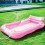 Inflatable Water Pad Sunbathing Floating Pad-Covered in blue 3