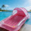 PVC Floating Pool Mat Mattress With Sprinkling Feature For-pink 6