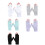 Sweat Absorption Polyester Golf Gloves For Professional-White 4
