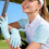 Sweat Absorption Polyester Golf Gloves For Professional-White 7