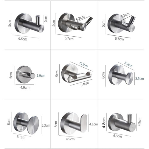 Matte Black Wall Hooks Heavy Duty RustResistant Towel and Robe Hooks for Bathroom SpaceSaving Mount 1