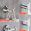 Matte Black Wall Hooks Heavy Duty RustResistant Towel and Robe Hooks for Bathroom SpaceSaving Mount 5