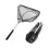 Triangular Aluminum Pool Skimmer Net for Above Ground Pools, Retractable Folding Cleaning Net 1