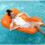 Water Hammock Pool Floating Chair Float Hammock Pool-Orange 6
