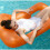 Pool Lounger Float Adults Float Hammock Pool-light blue 7