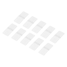10Pcs Nylon Plastic Hinges 1'x0.5' for RC Plane Wing Model Crafts, Compact Size and Precise Fit
