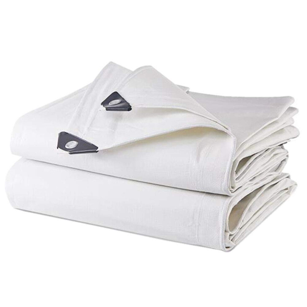 Heavy Duty Waterproof Tarpaulin 6X5m With Reinforced Heatsealed Seams, Sunproof Outdoor Cover Tarp 9330225291916