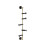 Modern Wall Mounted Coat Rack with 5 Hooks, Copper Vertical Design for SpaceSaving Entryway Organization 1