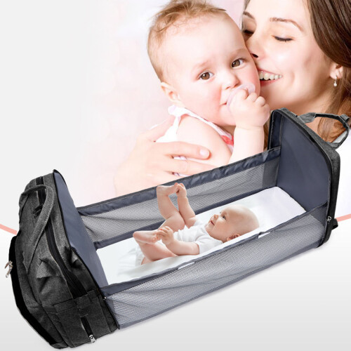 Diaper Backpack 30x20x40 cm Black Oxford