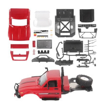 RC Car Body Shell 1/16 Scale C14 Red Replacement 190mm Wheelbase Truck Shell Compatible with C14 C24 C54