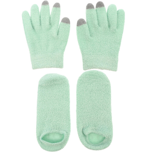 1Set Green Moisturizing Screen Gloves for Care