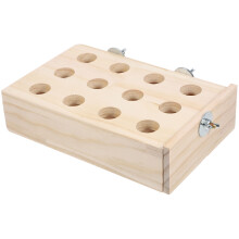 Parrot Foraging Toy Bird Chew Toy Wood 1set