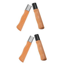 4Pcs Ergonomic Wood Cutter Handles Non-Skid Chef Kitchen Grip