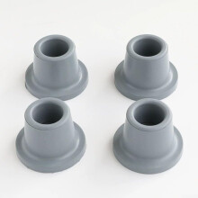 Heavy Duty Rubber Leg Tips 11/8 Inch AntiSlip Feet Replacement With Quick Drainage For Shower Chair Bench Stool Gray 8 Pcs