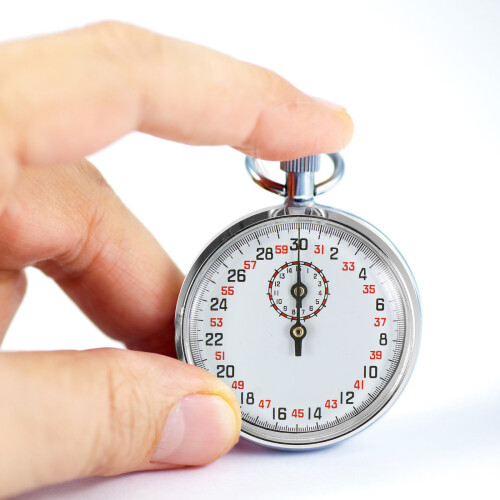 Silver Teaching Aid Mechanical Stopwatch Durable Metal Stopwatch 2