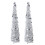 4.9ft PET Pop Up Xmas Tree Silver 910g 1.5m 1