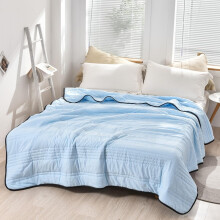 Cooling Blanket Queen Size, Double Sided Lightweight Breathable Cooling Blanket for Hot Sleepers, Blue 110x150cm
