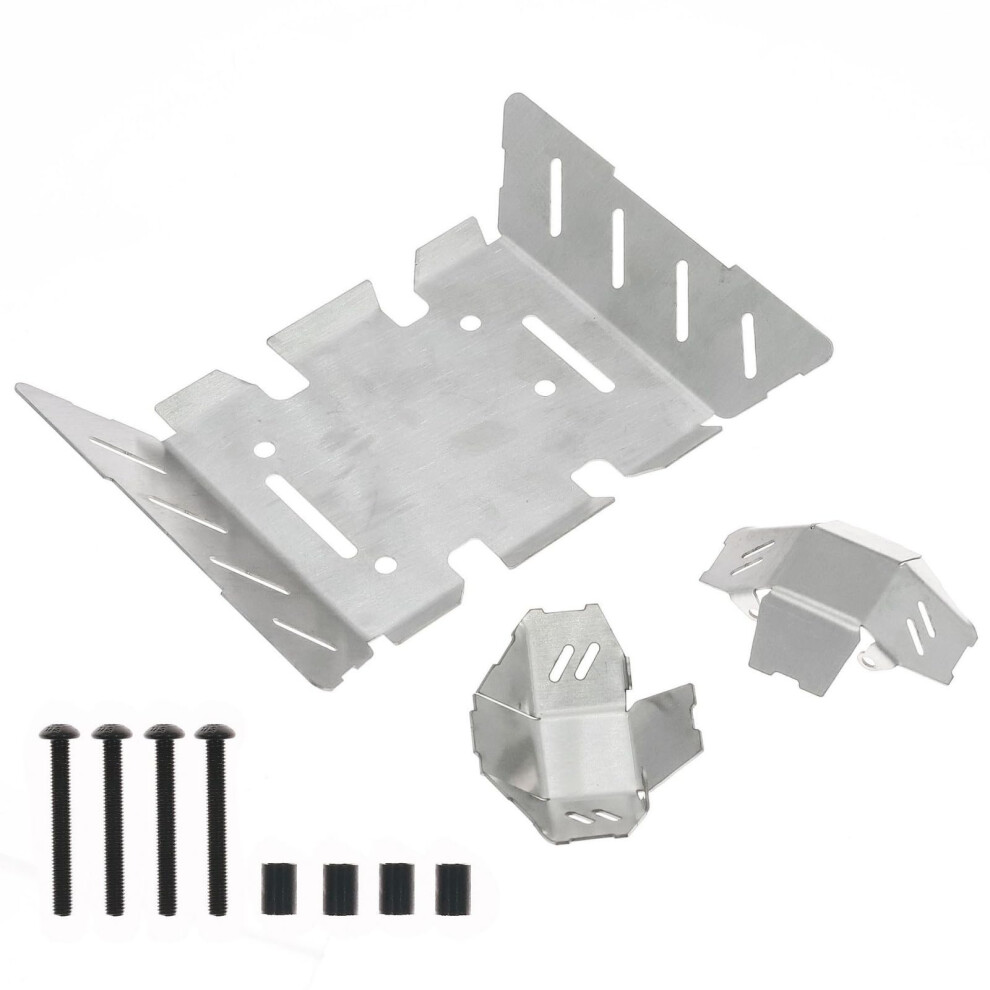 Rc Chassis Armor Stainless Steel Skid Plate For Axial Axp8 Gilamon 1/8 Scale Heavyduty Protection 9073542961543