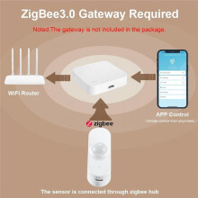 Tuya Zigbee Human Body PIR Detector Temperature and Humidity Sensor Light-Sensing Sensor Home