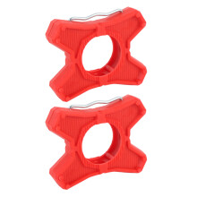 1 Pair ABS Anti Slip Pedal Adapter FlatBracket Red
