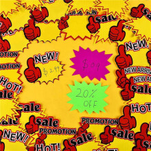 1000 Pieces Burst Signs Store Signs Blank Star Shape Retail Sale Tags Burst Paper Signs for Retail Store Party,10 Styles