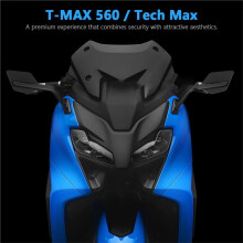 Für T-Max 560 Tech Max Stealth Winglets Seitenspiegel Motorrad-Rückspiegel mit Windabweiser 2022-2024