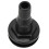 2X Boat Water Drain Scupper ABS 3/4in Black Through Hull Connector Hose Coupling Drain Outlet Replacement Hardware 2