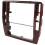 2X for  B5 Middle Escutcheon Center Decorative Box Dashboard Console Panel CD Recorder Frame Radio Face Trim 2