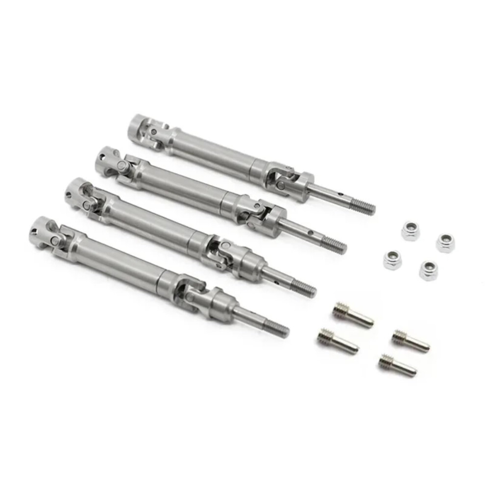 Upgrade Parts Stainless Steel Cvd Drive Shafts Set 1/10 4X4 4Wd For Traxxas Slash Rustler Stampede Vxl 9073542961727