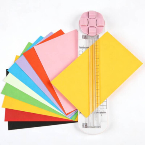 (Purple)Portable A4 Paper Trimmer With Plastic Material And Dualside Cutting Function 1