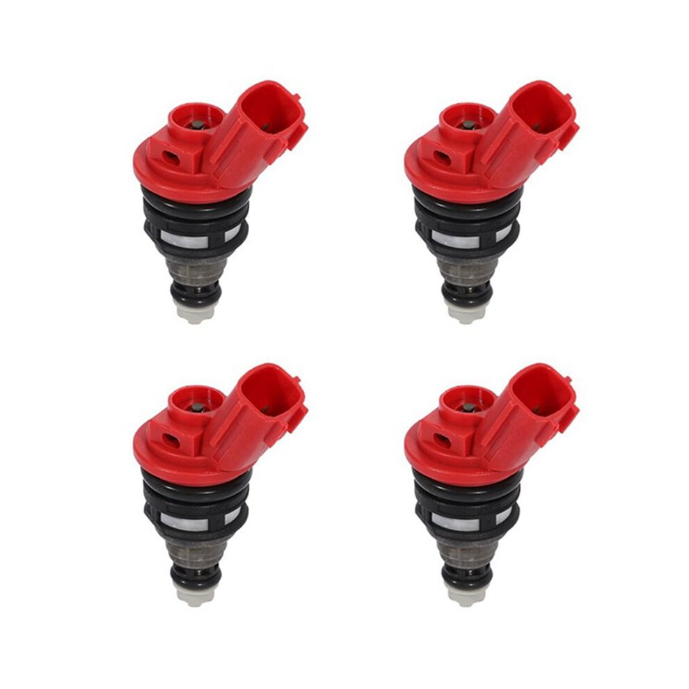 4Pcs Fuel Injectors Nozzle For Sr20det 200Sx 300Zx Sentra 16600-53J03 16600-53J00 16600-53J01 Black/Red 4711359351847
