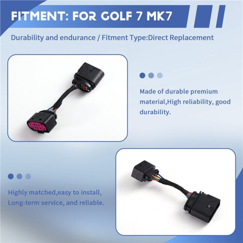 For   7 MK7 Xenon Update to Full LED HID  HeadLights Adapter 2