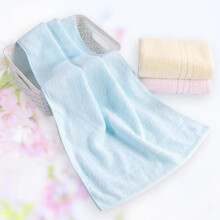 Blue Quick Dry Cotton Face Towels Set 3 Pack Soft Lightweight Bathroom and Powder Room Use