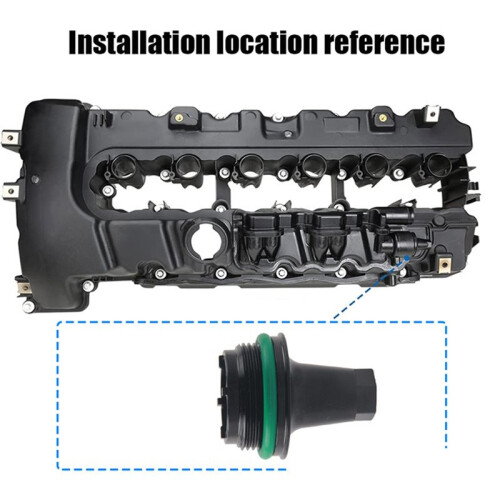 PCV Valve Cap Aluminum Cover Kit for  N54 E90 E91 E92 E82 E88 E89 E60 E61 E71 Twin Turbo Engines 11127565284 1