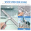 2pcs Wiper Replacement Strip Rubber Squeegee Refill for Windows Shower Doors Mirrors Car 3
