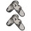 Soft Slippers Disposable Cloth White 2 Pairs 1
